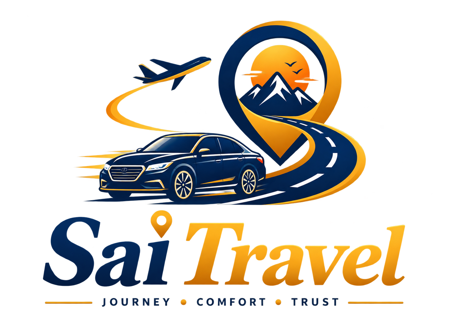 Sai Travel Logo - Premium Taxi & Outstation Service